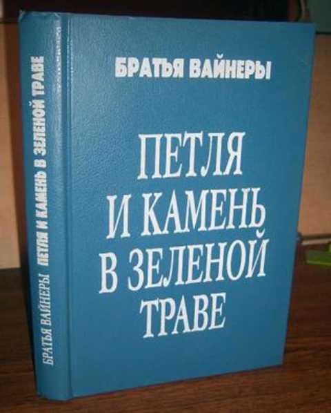 Петля и камень в зеленой траве