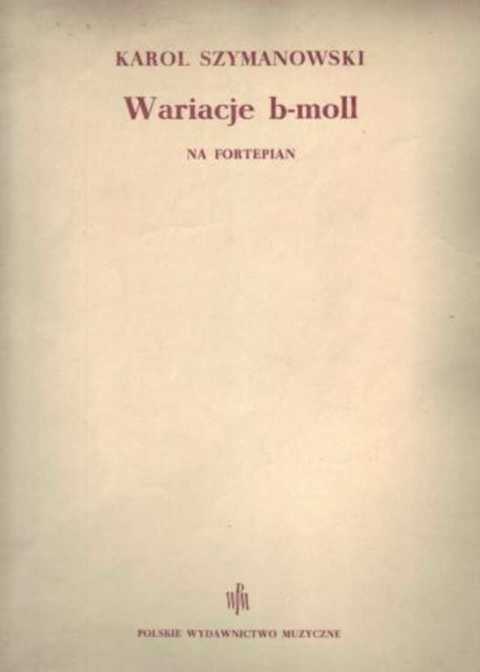 Wariacje b-moll na fortepian