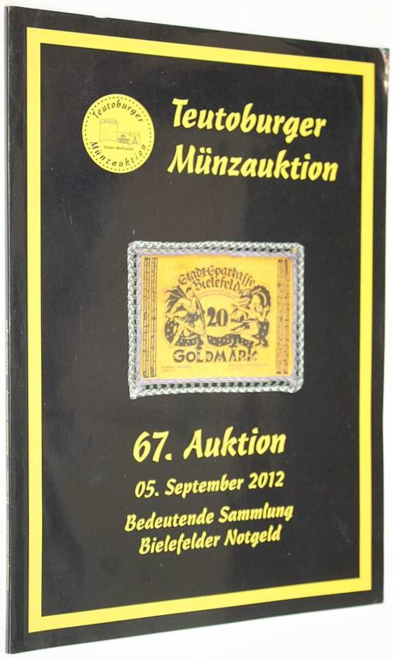 Teutoburger Munzauktion. Auction 67. Bedeutende Sammlung. 5 September 2012