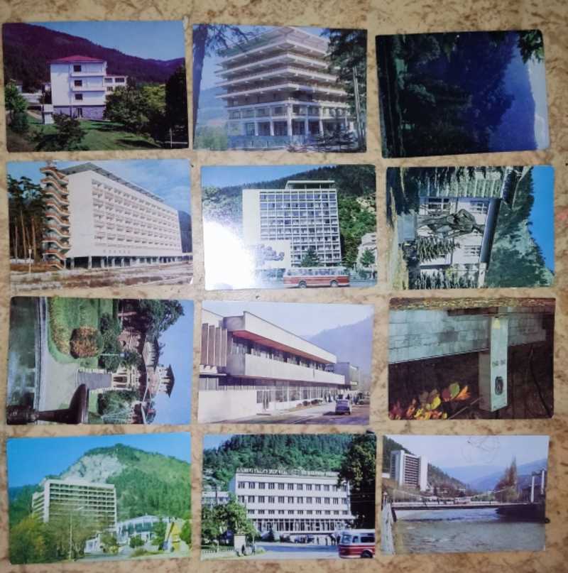 Грузинская ССР. Боржоми. 12 цветных открыток из разных наборов