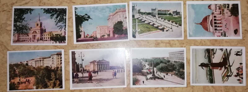 Сталинград. Комплект из 8 цветных открыток (без обложки)
