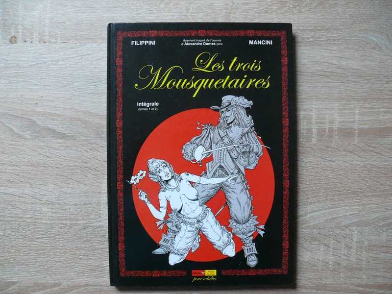 Оригинальный рисунок художника на порнокомиксе Les Trois Mousquetaires Integrale (tomes 1 et 2) Три мушкетера