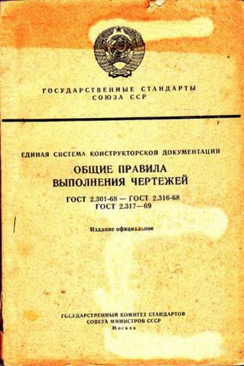 В россии первые стандарты содержащие правила выполнения чертежей были опубликованы в