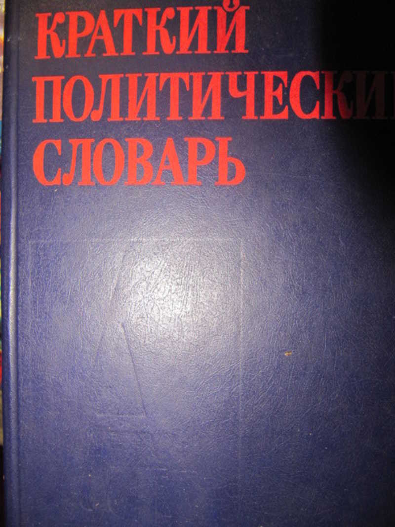 Краткий политический словарь. Словарь политических слов.